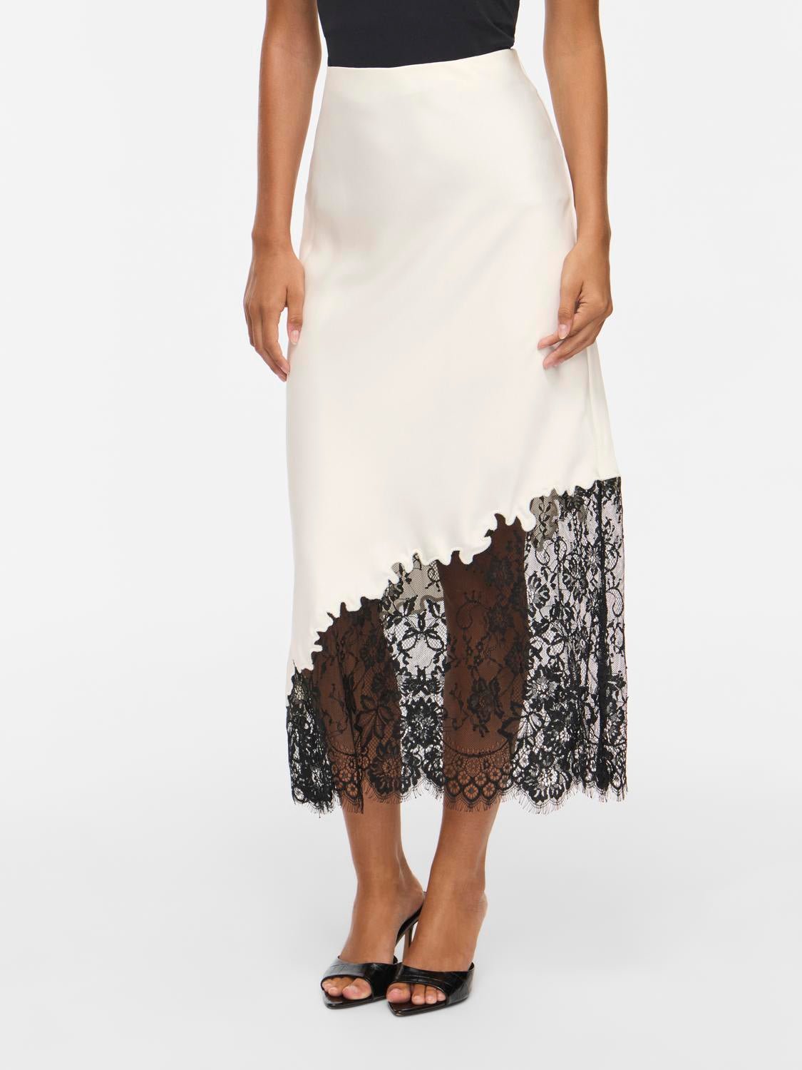 VILARA Midi Skirt - Birch - VERO MODA & VILA Bergvik